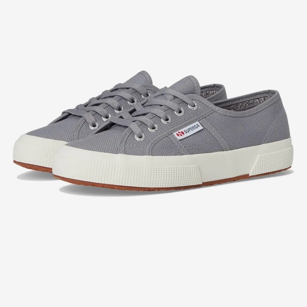 Superga Light Gray Canvas Shoes